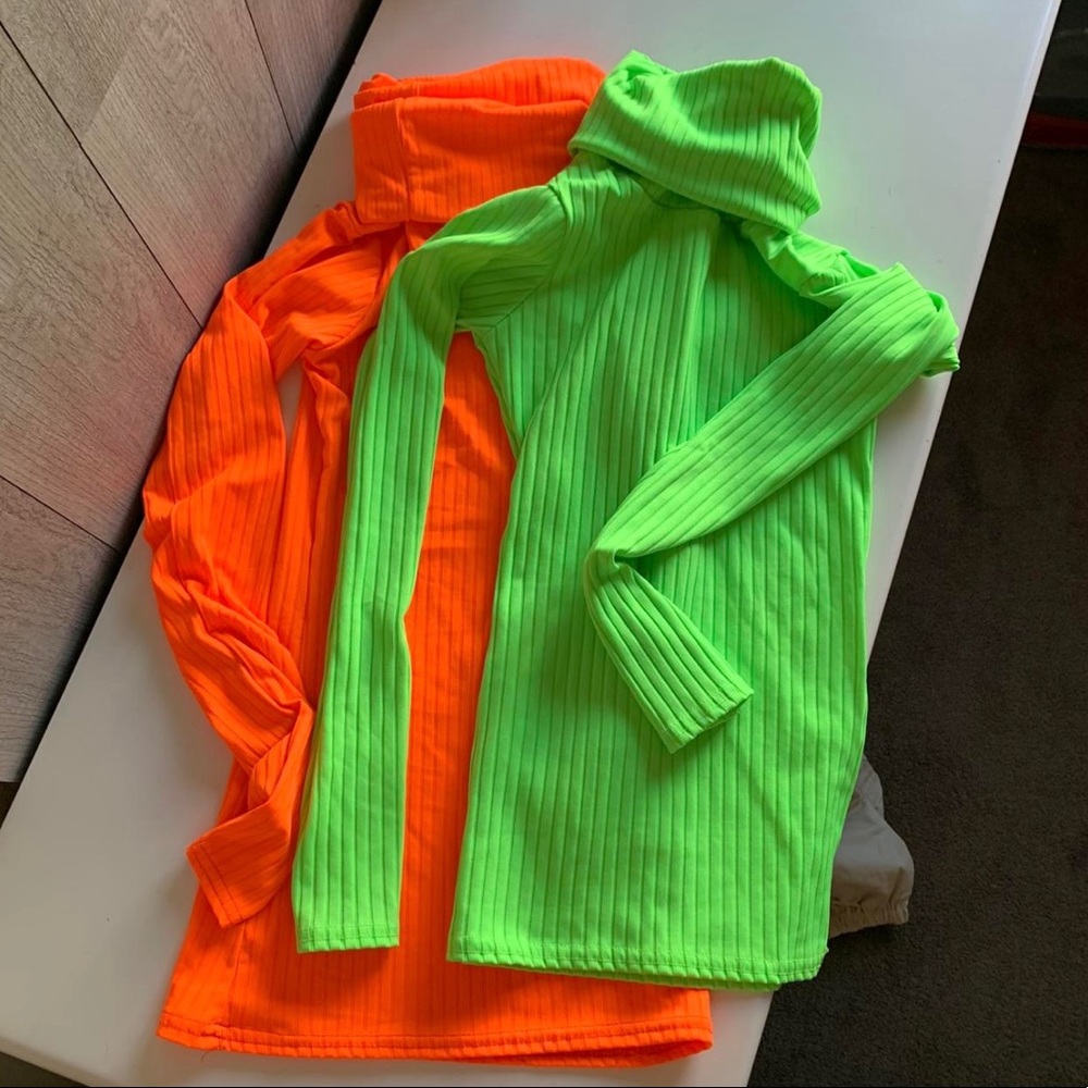 Orange Turtleneck